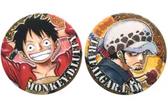 【中古】バッジ・ピンズ(キャラクター) ルフィ＆ロー(JF2019限定Ver.) コレクション缶バッジ2個セット 「ワンピース」 ジャンプフェスタ2019グッズ