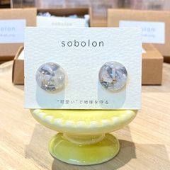 【sobolon / そぼろん】 pierce M -Circle- 1点物  /  ピアス 丸 サージカルステンレス