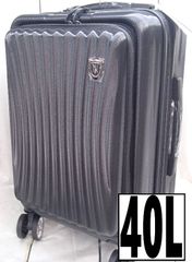 【New Trip】GB0702 スーツケース フロントオープン ブラック 40L 250108W005