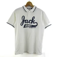 ジャックバニー ポロシャツ トップス 半袖 ゴルフウエア パーリーゲイツ メンズ 5サイズ ホワイト Jack Bunny!! 【中古】のサムネイル