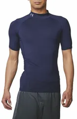 [アンダーアーマー] UA HG ARMOUR MOCK SS Mens メンズ 410 日本 XXL (日本サイズ3L相当) [ミッドナイトネイビー スチール] [2XL]