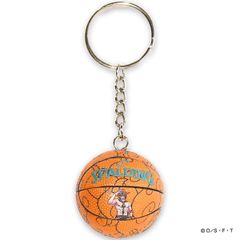 ONE PIECE メラメラの実 エース キーチェーン オレンジ バスケットボールグッズ 11-009PM 3.8cm ワンピース スポルディング 25AW 正規品