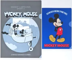 【中古】クリアファイル ミッキーマウス(モノクロ/ブルー) ＜Mickey＞ Memorial クリアファイルセット 「一番くじ ディズニー ファンタジア 85th Anniversary Memories of＜Mickey＞」 G賞