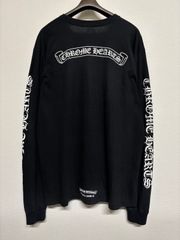 CHROME HEARTS クロムハーツ Scroll Label スクロールラベル OLD オールド 長袖 Tシャツ ロンT カットソー 黒 ブラック XLサイズ 極美品