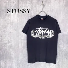 『STUSSY』ステューシー (S) フロントロゴプリント 半袖Tシャツ