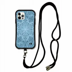 [iPhoneSE 第3世代/第2世代] スマホショルダー付 iPhone13 i-coronケース アイフォン 15 Pro 13 12 XS XR se2 se3 8Plus スマホケース 耐衝撃 カバー 側面保護 ダマスク柄 かわいい
