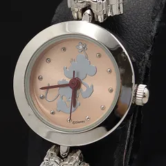 ディズニー QZ ミッキーマウス キャラクター文字盤 ピンクシルバー レディース腕時計 KMR 2000000 NSK