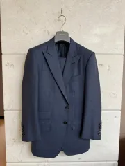 buru さん専用　TOM FORD ネイビー ダブルブレスト　スーツ3P TOM FORD - 美品 TOM FORD トムフォード 裏地シルク混 チェック