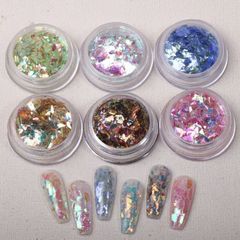 オーロラフレーク ジェルネイル ネイル レジン アクセサリー オーロラネイル ニュアンスネイル うるうるネイル