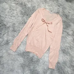 ■【良品】ESPRITMUR エスプリミュール  ニット【M】ガーリー  ゆるふわ  レディース  桃色  ピンク系【送料無料】のサムネイル