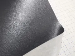 貼るレザー（シールタイプ）合皮生地（濃グレー）135×44cm