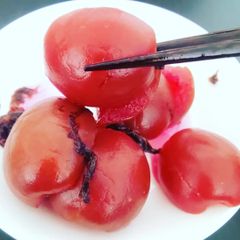 甘露梅85g×5P 赤しそだけで着色のハチミツ漬 国産梅を塩と砂糖とハチミツ漬け