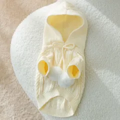 ☆ ベージュ ☆ S ☆ ペットウェア 猫 犬 フード付き おしゃれ 秋冬 yspf5286 ペットウェア ペット服 ドッグウェア 犬服 犬の服 ウエア 服 キャットウェア ネコ服 猫の服 猫 ニットウェア セーター フード付き 防寒 寒さ対策 あったか