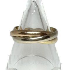 CARTIER　カルティエ　トリニティ　リング　SM　750YG　750WG　750PG　＃55　ブランドジュエリー　アクセサリー　指輪　15号　スモールモデル　K18　18金　Au750　スリーカラーゴールド　3連　三連【中古】【76289】