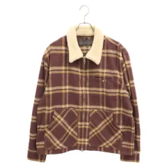 CHROME HEARTS (クロムハーツ) U BLACK SHEEP PLD ジップアップムートンチェック柄ブルゾン バーガンディーのサムネイル