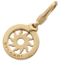 【本物保証】 新品同様 ブルガリ BVLGARI 4.2g トンドサン ペンダントトップ K18YG チャーム かわいい