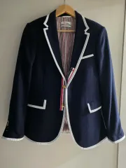 【thom browne】 レディース ジャケット （XS） ネイビー 金ボタン thom browne】 レディース ジャケット （XS） ネイビー 金ボタン