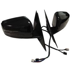即日発送 W221 前期 → 後期-style ドアミラー 左ハンドル用 黒塗装済 電動格納 Sクラス メルセデス ベンツ 国内在庫 即納 カスタム エアロ 外装 サイド ブラック パーツ 部品