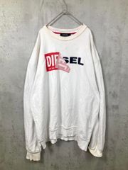 DIESEL ディーゼル BG00014 クルーネック スウェット sizeXL/白  ■■メンズ