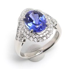 タンザナイトダイヤリング 約11号 PT900・タンザ2.89・D0.661ct