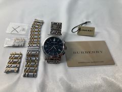 【電池切れ・訳あり】　バーバリー　ヘリテージ　クロノグラフ　腕時計　Burberry
