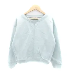 アプワイザーリッシェ　パール調付スウェットプルオーバー　紺 アプワイザーリッシェ パール調付スウェットプルオーバー 紺