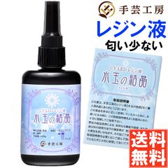 手芸工房 レジン液 ハード 日本製 透明 1液性 UV-LED対応 100g