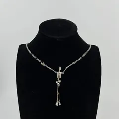 【中古】Vivienne Westwood ヴィヴィアンウエストウッド 骸骨 アクセサリー ネックレス シルバー ヴィンテージ レディース【中古美品】HIBUOCHI VINTAGE