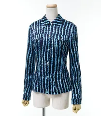 美品 VERSACE JEANS SIGNATURE ヴェルサーチ ヴィンテージ メデューサボタン ロングスリーブ シャツ ブラウス M パープル レディース 古着 中古 VERSACE - 美品 VERSACE JEANS SIGNATURE ヴェルサーチ