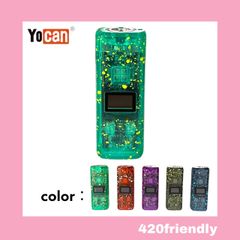 420friendly "Yocan Kodo Pro" 510規格 液晶付き コンパクトバッテリー / おすすめ Vape mini Mod ヴェポライザー (クリアカラー× 5色)