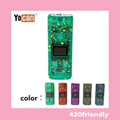 New‼️420friendly "Yocan Kodo Pro" 510規格 液晶付き コンパクトバッテリー / おすすめ Vape mini Mod ヴェポライザー (クリアカラー× 5色)のサムネイル
