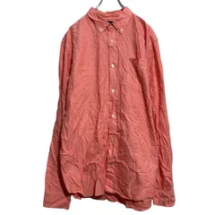 GAP 長袖 無地シャツ ギャップ XL ピンク シンプル カジュアル ボタンダウン ビッグサイズ 古着卸 アメリカ仕入 a703-5156