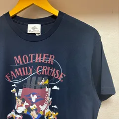 古着 M Tシャツ Disney ディズニー ミッキーマウス ミニーマウス ドナルドダック チップ グーフィー プルート クルーネック ネイビー