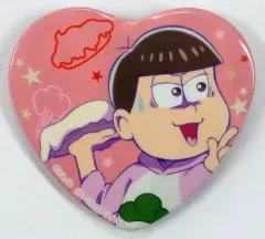 【中古】バッジ・ピンズ(キャラクター) トド松 ちょっかいかけられ松ハート型缶バッジ 「一番カフェ おそ松さん ～ちょっかいかけ松!?～Part1」 ドリンク注文特典