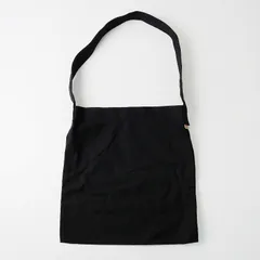 美品 スレッドライン THREAD-LINE 松野屋 コットンキャンバス ショルダーバッグ /ブラック 黒 肩掛け【2400014064506】のサムネイル
