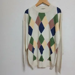 PORTDIMARE ダイヤモンド柄セーター Mサイズ