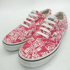 ◇ VANS ヴァンズ キッズ 総柄 カジュアル 721356 ローカット スニーカー サイズ20.5 レッド系 男の子 E  【1408060054015】のサムネイル