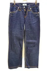 ドミンゴ ★ DOMINGO DMG 色濃いめ デニムパンツ デザイン ジーンズ SS やや太めのゆったりシルエット 大人カジュアル 通年 日常着●A62