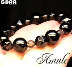 オニキス スモーキークォーツ ブレスレット パワーストーン 5Aブラックオニキス 5Aスモーキークォーツ 天然石