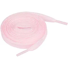 Allegra K 光沢 靴ひも 平紐 シューレース 平型 靴紐 輝く 1足 ピンク 120 cm