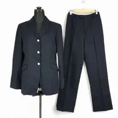ニューヨーカー/NEWYORKER★ウール/シングルスーツ/セットアップ【9AR/レディースM/紺/ネイビー】◆BF789<sale>