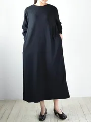 美品✨evam eva コットンロングギャザーワンピース 黒 40 美品✨evam eva コットンロングギャザーワンピース 黒 40 - メルカリ