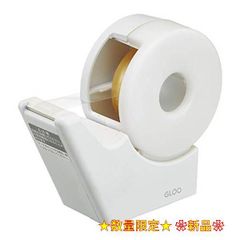 コクヨ テープカッター GLOO 吸盤 ハンディタイプ 小巻き 白 T-GM51