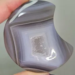 ジオード✨アゲート✨お月様✨カービング✨