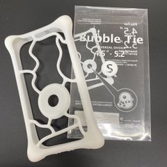 L0017 【新品】Bone collection Smartphone case スマートフォンケース  4.5-5.2インチ BubbleTie Sサイズ 白　ホワイト