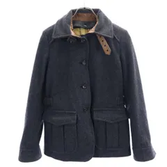 バッカ 2way ウールブレンド ジャケット グレー BACCA ライナー付き 馬革 レザー 切替 レディース 【中古】  【230104】のサムネイル