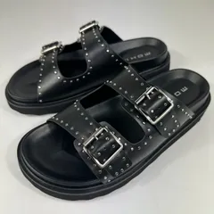 【MOHI / モヒ】カウレザー ダブルベルト スタッズ サンダルのサムネイル