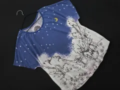 scolar スカラー 刺繍 デザイン カットソー sizeM/紺ｘ白 ■◆ レディースのサムネイル