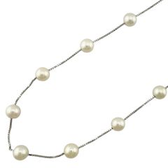 タサキ ネックレス 18金 K18ホワイトゴールド パール レディース  TASAKI  中古 タサキ