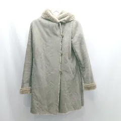 ◇ ⊇ URBAN RESEARCH ROSSO アーバンリサーチ ロッソ ボア 長袖 コート サイズF グレー レディース E  【1501230009652】